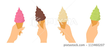 Hand with ice cream_01 113460207