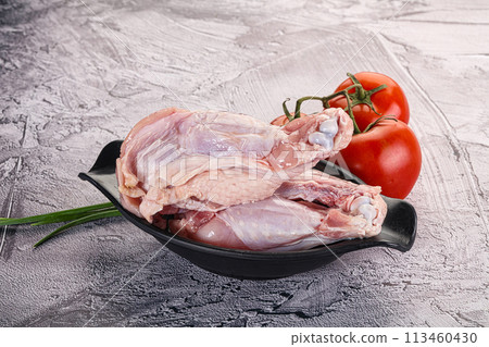 Raw turkey shoulder wing for cooking 113460430