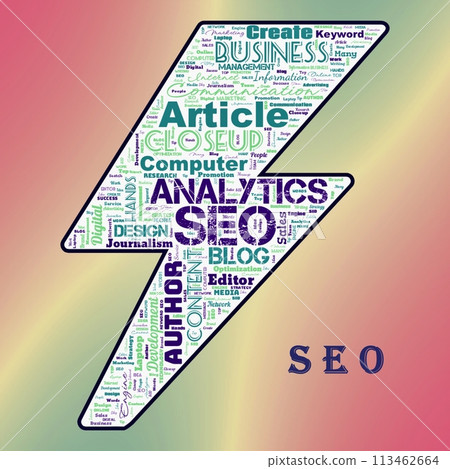 Word cloud of the SEO (Search Engine Optimization) Word cloud of the SEO (Search Engine Optimization) 113462664