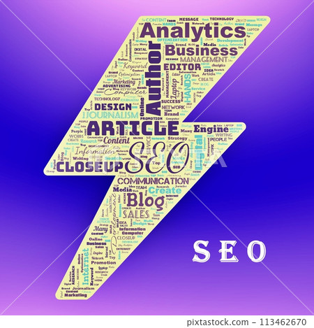 Word cloud of the SEO (Search Engine Optimization) Word cloud of the SEO (Search Engine Optimization) 113462670