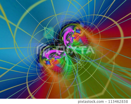 Abstract coloring background of the gradient with visual wave and lighting effects, is good for your project design 113462838