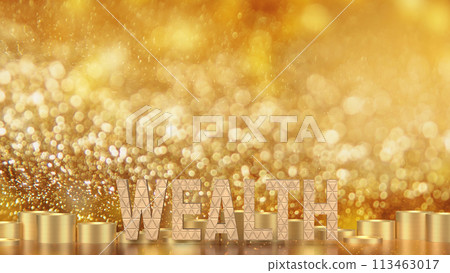 The wealth and coins for Business concept 3d rendering. The wealth and coins for Business concept 3d rendering. 113463017