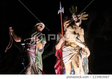 Traditional Spanish Holy Week procession Traditional Spanish Holy Week procession 113463087