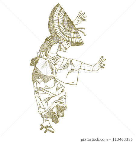 Yosakoi 節線描插圖 113463355