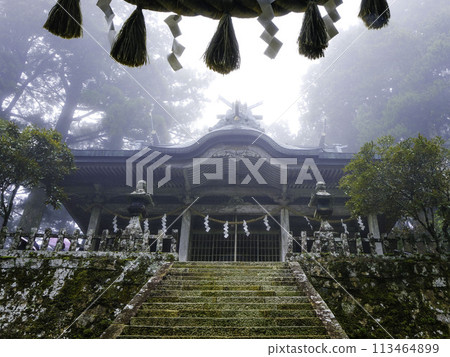 Tamaki Shrine main shrine and stone steps 113464899