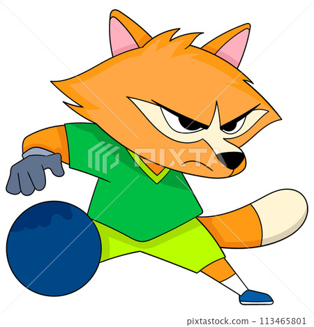 Weasel is seriously playing soccer as a goalkeeper Weasel is seriously playing soccer as a goalkeeper 113465801