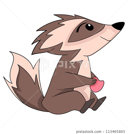 The brown ferret was sitting alone daydreaming The brown ferret was sitting alone daydreaming 113465803
