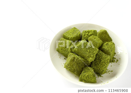 Matcha Warabi Mochi Matcha Warabi Mochi 113465908