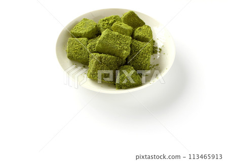 Matcha Warabi Mochi Matcha Warabi Mochi 113465913