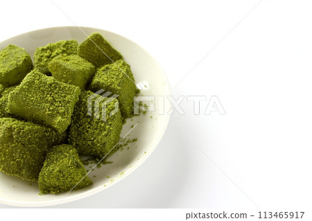 Matcha Warabi Mochi Matcha Warabi Mochi 113465917