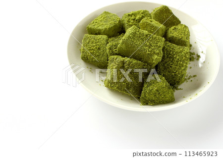 Matcha Warabi Mochi Matcha Warabi Mochi 113465923