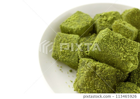 Matcha Warabi Mochi Matcha Warabi Mochi 113465926