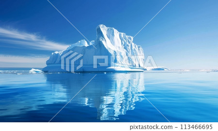Massive Iceberg Floating in the Ocean Massive Iceberg Floating in the Ocean 113466695