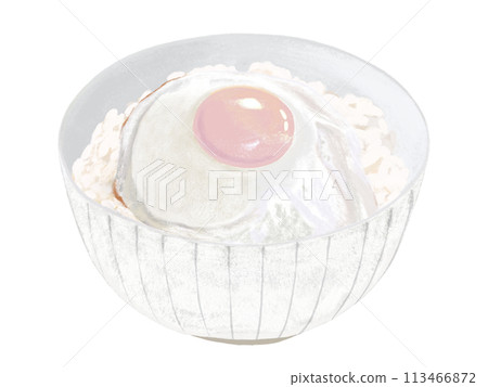 Fried egg yakitori 113466872