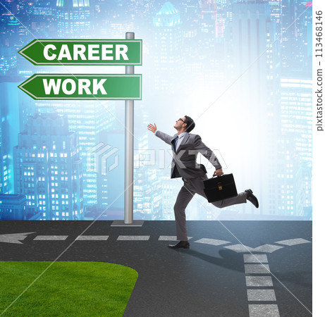 Work life or home balance business concept 113468146