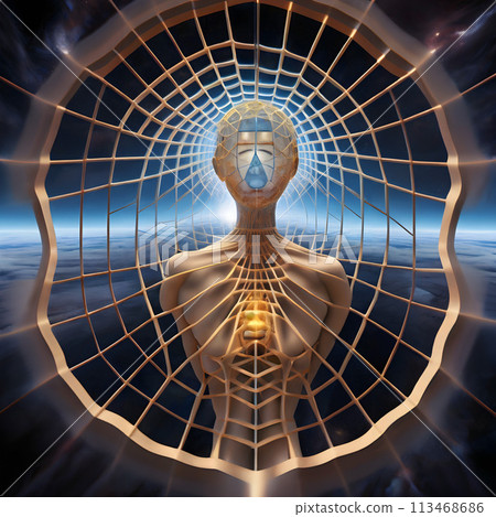 Interwoven Essence, Humanity's Symbiosis with the Cosmic Web of Existence. Interwoven Essence, Humanity's Symbiosis with the Cosmic Web of Existence. 113468686
