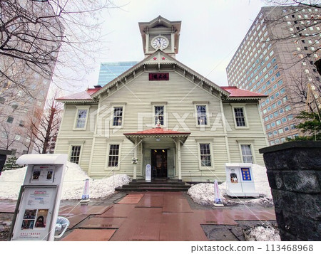 札幌鐘樓有雪 113468968