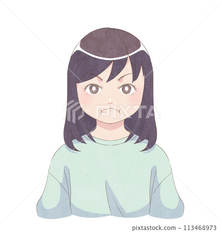 一個生氣的女孩 113468973