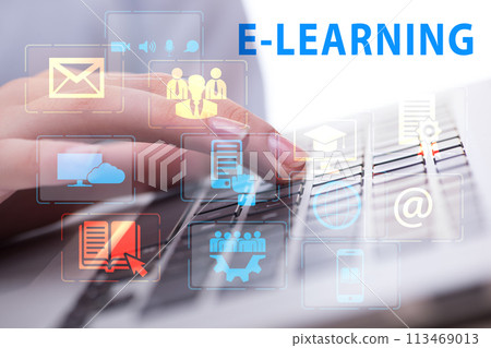 E-learning concept as modern way of education E-learning concept as modern way of education 113469013