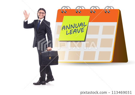 Concept of annual vacation and leave 113469031