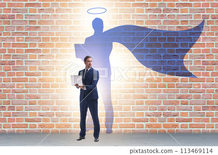 Businessman in the alter ego concept Businessman in the alter ego concept 113469114