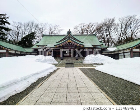 The main hall of Sapporo Gokoku Shrine, Hokkaido The main hall of Sapporo Gokoku Shrine, Hokkaido 113469465