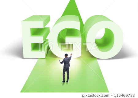 Ego personality concept with businessman 113469758