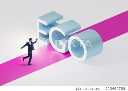 Ego personality concept with businessman 113469760