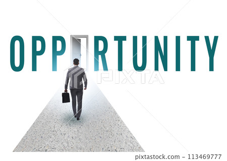 Opportunity concept with road leading to exit Opportunity concept with road leading to exit 113469777