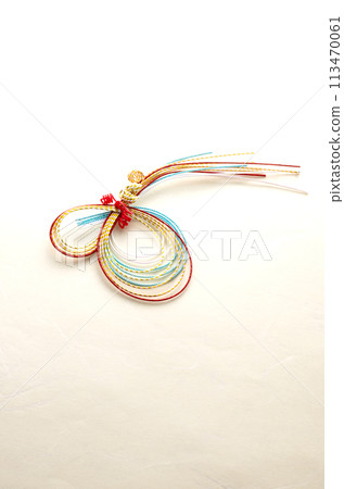 New Year decorations and Japanese paper New Year decorations and Japanese paper 113470061