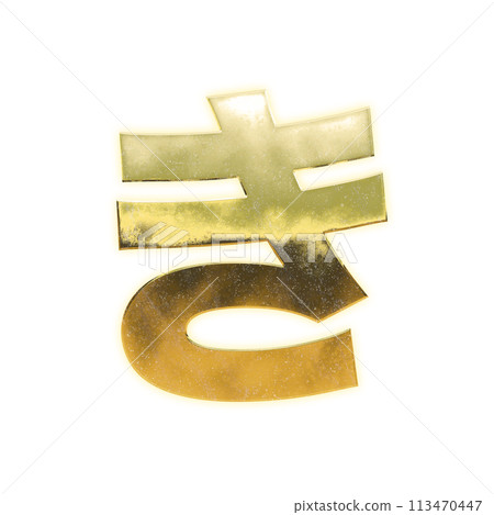 Golden Hiragana "Ki" Golden Hiragana "Ki" 113470447