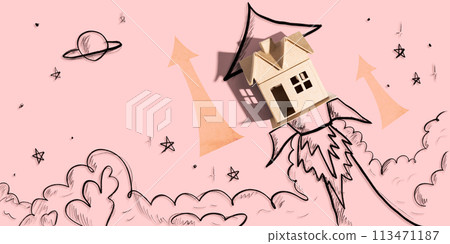 Housing price rising up like a rocket 113471187