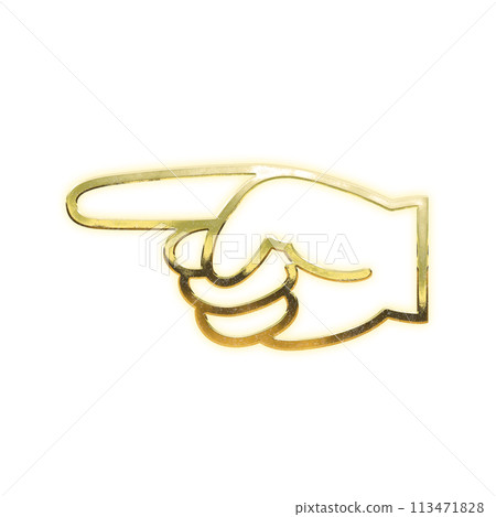 Golden left finger Golden left finger 113471828