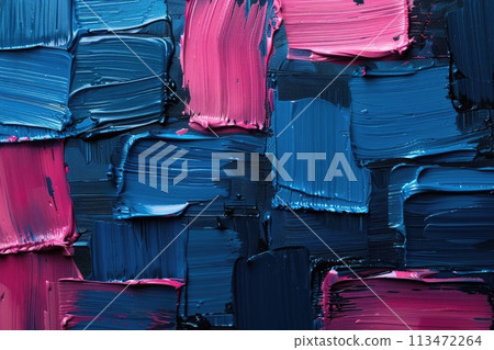 AI generated Abstract vibrant multicolor paint background. Abstract colorful painted texture 113472264