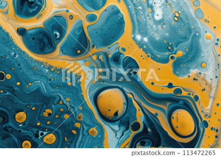 AI generated Abstract vibrant multicolor paint background. Abstract colorful painted texture 113472265