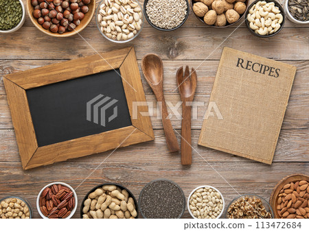 Peanut,hazelnut,walnut,almonds,pistachio,sunflower,pumpkin,chia,pecan and cashew mixed healthy nuts Peanut,hazelnut,walnut,almonds,pistachio,sunflower,pumpkin,chia,pecan and cashew mixed healthy nuts 113472684