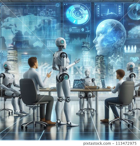 A world with AI robots 113472975