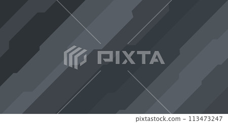 Dark Grey Trendy Abstract Tech Futuristic Gaming Vector Background. Vector illustration 113473247