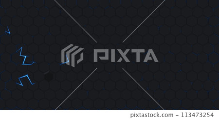 Abstract Seamless Tech Futuristic Hexagonal Gaming Vector Background With Some Energy Splashes Abstract Seamless Tech Futuristic Hexagonal Gaming Vector Background With Some Energy Splashes 113473254