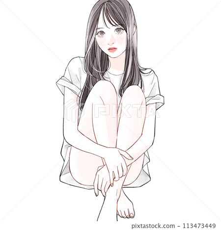 女人坐 女人坐 113473449