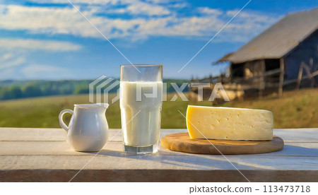 牛奶、起司、奶油、乳製品圖像素材 牛奶、起司、奶油、乳製品圖像素材 113473718