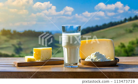 牛奶、起司、奶油、乳製品圖像素材 牛奶、起司、奶油、乳製品圖像素材 113473719