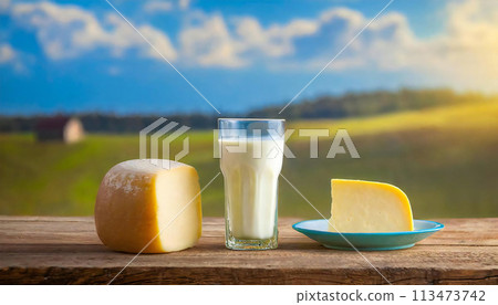 乳製品形象：牧場 113473742