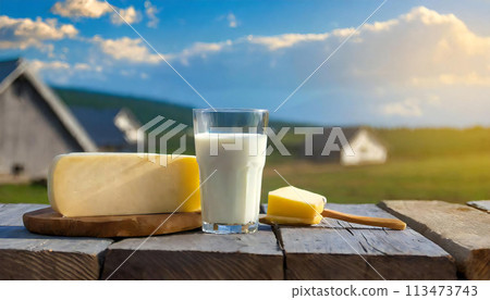 乳製品形象：牧場 113473743