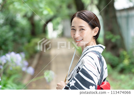 中年婦女浴衣 113474066