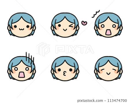 中間分開，各種表情設置 113474700