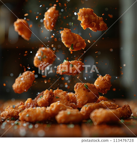 Flying chicken nugget for commercial use Flying chicken nugget for commercial use 113476728