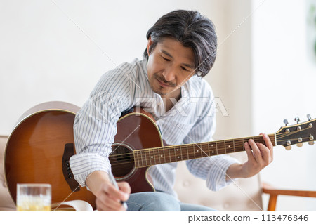 Man composing music 113476846