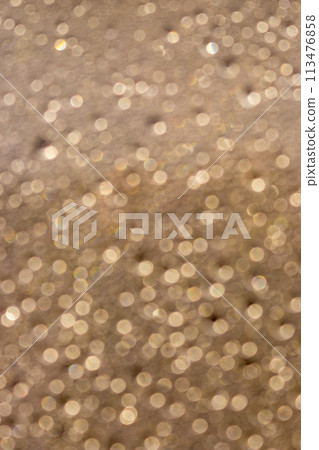 Water drops on the window, blurred. Droplets background. Water on metal surface. Golden glitter, defocused. Aqua splash background, vertical. Raindrop close up. Graphic background. Abstract pattern. 113476858