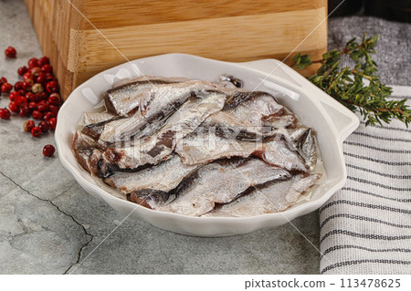 Anchvy canned fish fillet preserve 113478625